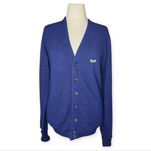 Vintage JCPenney Fox Cardigan Blue Orlon Acrylic USA Size M Unisex